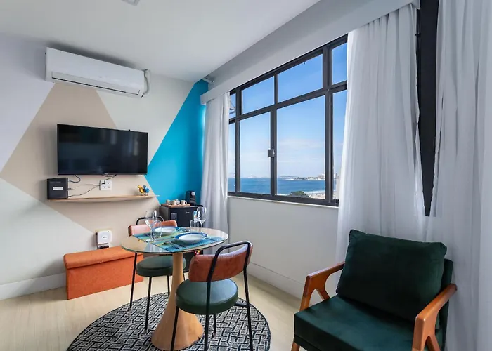 Pineapples NSC1006 - Apartamento Pet Friendly com vista para a praia de Copacabana